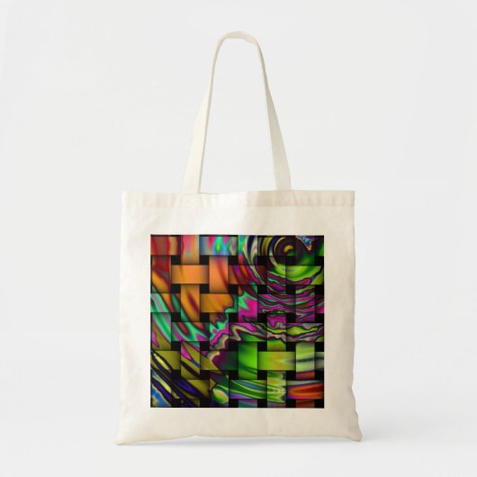 glazen vierkanten tote bag (Voorkant)