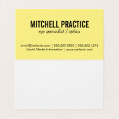 Glazen Visitekaartje (Binnenkant ongevouwen)