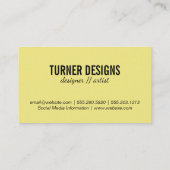 Glazen Visitekaartje (Achterkant)