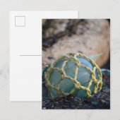 Glazen visvangst drijver, verticaal briefkaart (Voorkant / Achterkant)