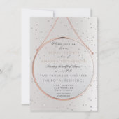 Glazen Vrijgezellenfeest Bachelorette Silver Pink Kaart (Voorkant)