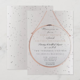 Glazen Vrijgezellenfeest Bachelorette Silver Pink  Kaart