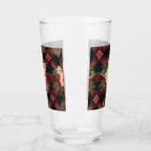 glazen waterfles met geplakt patroon (Links)