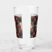 glazen waterfles met geplakt patroon (Rechts)