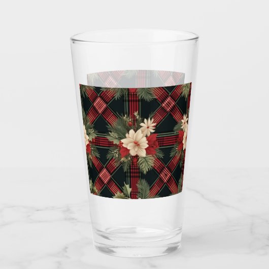 glazen waterfles met geplakt patroon (Voorkant)