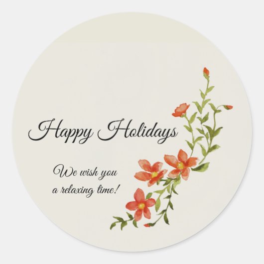 Glazen Wenskaart Ronde Sticker (Voorkant)