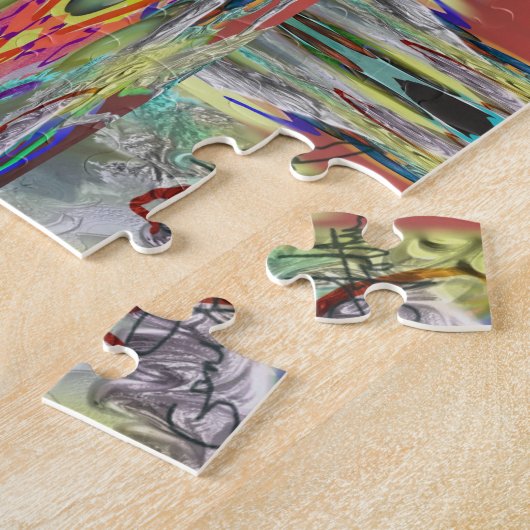 Glazen weven legpuzzel (Zijkant)