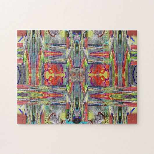 Glazen weven legpuzzel (Horizontaal)