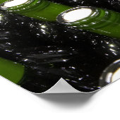 Glazen wijnflessen in een wijnflessenfabriek. poster (Hoek)