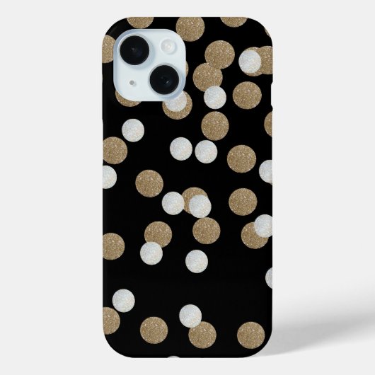 glazen witte stippen champagne Gold confetti Case-Mate iPhone Case (Achterkant)