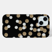 glazen witte stippen champagne Gold confetti Case-Mate iPhone Case (Achterkant (horizontaal))