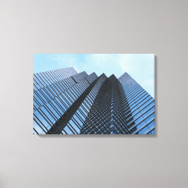 Glazen wolkenkrabber canvas afdruk