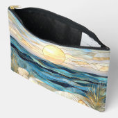 Glazen Zee Zonsondergang Accessoire Zakje Etui (Open)