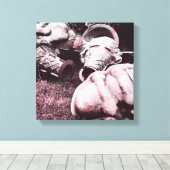 glazen zomersappelpitten canvas afdruk (Insitu (Houten vloer))