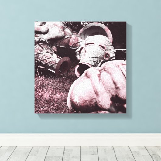 glazen zomersappelpitten canvas afdruk (Insitu (Houten vloer))