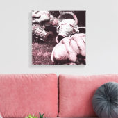 glazen zomersappelpitten canvas afdruk (Insitu (Woonkamer))