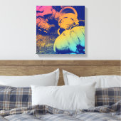 glazen zomersappelpitten canvas afdruk (Insitu (Slaapkamer))