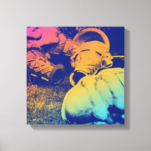 glazen zomersappelpitten canvas afdruk (Voorkant)