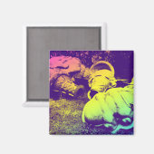 glazen zomersappelpitten magneet (Voorkant / Achterkant)