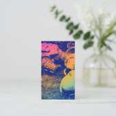 glazen zomersappelpitten visitekaartje (Staand voorkant)