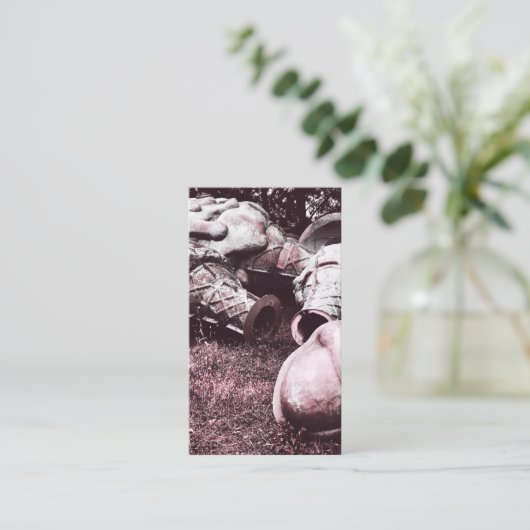 glazen zomersappelpitten visitekaartje (Staand voorkant)