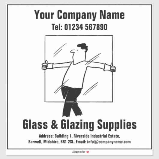 Glazers Glas- & Glazingbenodigdheden Sticker (Vel)