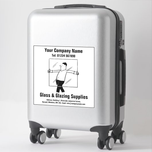 Glazers Glas- & Glazingbenodigdheden Sticker (Koffer)
