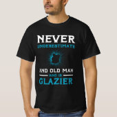 Glazier Gezegde Window Fitter Glazier Kerstmis  T-shirt (Voorkant)