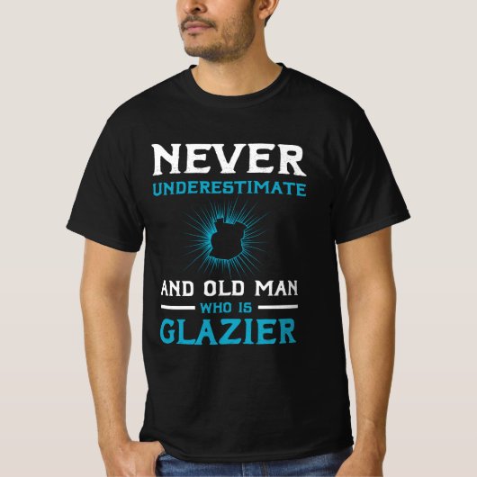 Glazier Gezegde Window Fitter Glazier Kerstmis  T-shirt (Voorkant)