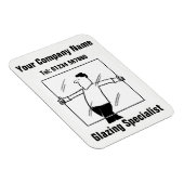 Glazier-, glas- en Glazingsmagneet Magneet (Rechterzijde)