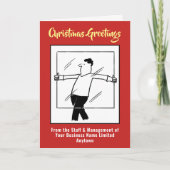 Glazier Glass and Glazing Company kerstabel Feestdagen Kaart (Voorkant)