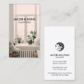 Glazier Glazing Glazen Visitekaartje (Voorkant / Achterkant)