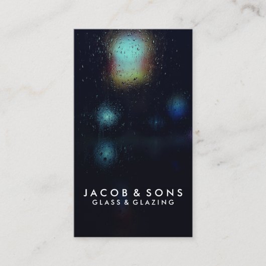 Glazier Glazing Glazen Visitekaartje (Voorkant)