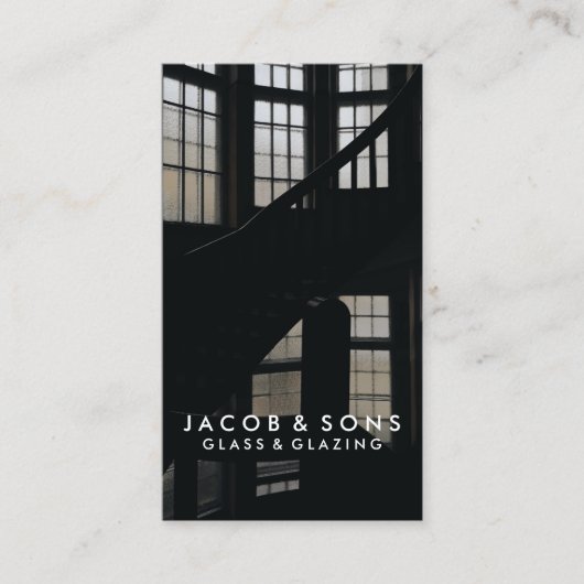 Glazier Glazing Glazen Visitekaartje (Voorkant)