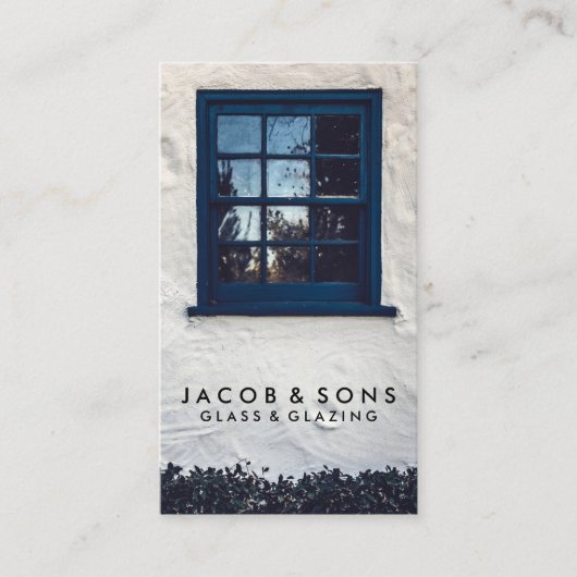 Glazier Glazing Glazen Visitekaartje (Voorkant)