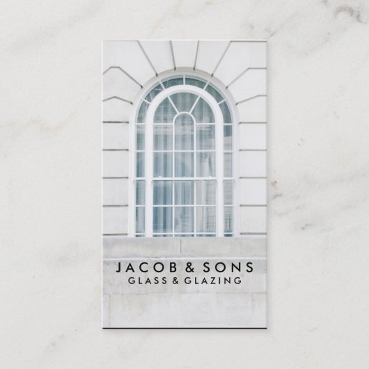 Glazier Glazing Glazen Visitekaartje (Voorkant)