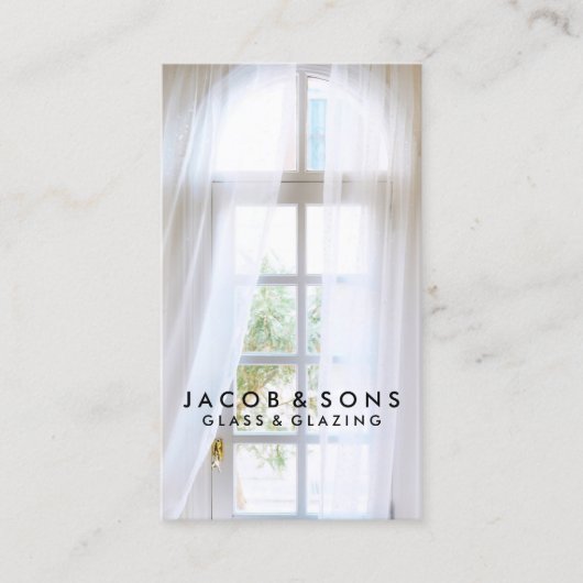 Glazier Glazing Glazen Visitekaartje (Voorkant)