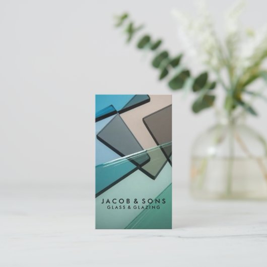 Glazier Glazing Glazen Visitekaartje (Staand voorkant)