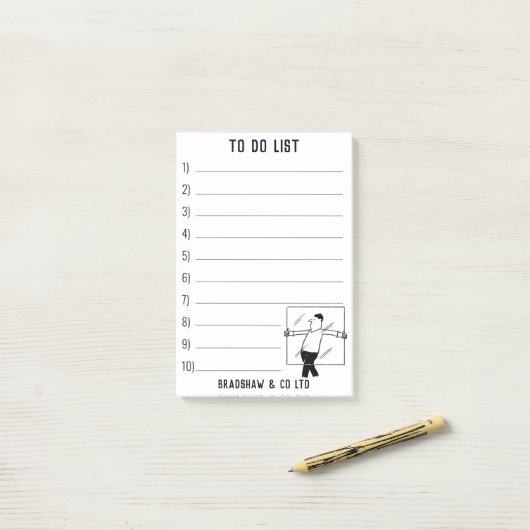 Glazier Glazing Services voor persoonlijk gebruik Post-it® Notes (Op bureau)