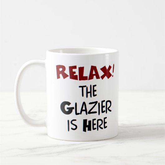 glazier is hier koffie - mok (Links)
