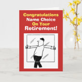 Glazier Retirement Kaart (Gele Bloem)