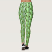 Glazing Dragon schaal patroon Leggings (Achterkant)