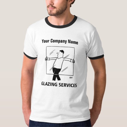 Glazing Services Cartoon T-Shirt (Voorkant)