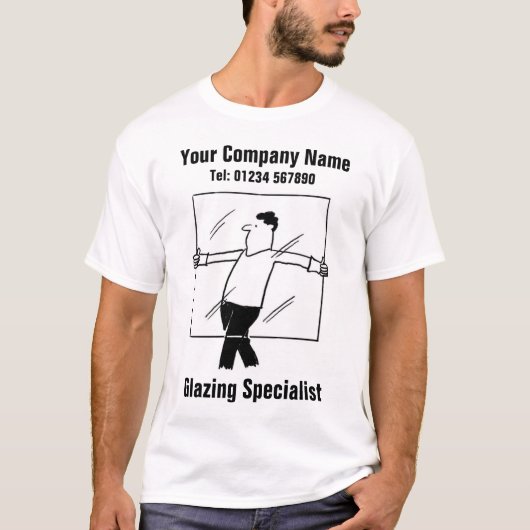 Glazing Specialist Cartoon T-shirt (Voorkant)