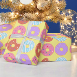 Glazuur Donuts Esthetiek Verjaardagsfeestje Eet Th Cadeaupapier