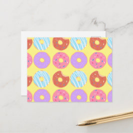 Glazuur Donuts Esthetisch Verjaardagsfeest Eet The Briefkaart