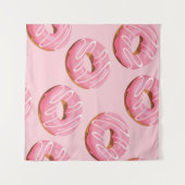 Glazuur Donuts Naadloos Achtergrond Wandkleed (Voorkant (horizontaal))