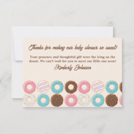 Glazuur & Groei Donut Bedankkaart