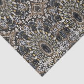 glazuur kunst deco zwarte goudmahemaan tissuepapier (Detail)