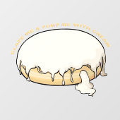 Glazuur Me & Pomp Me Met Crème Donut Raamsticker (Vel)